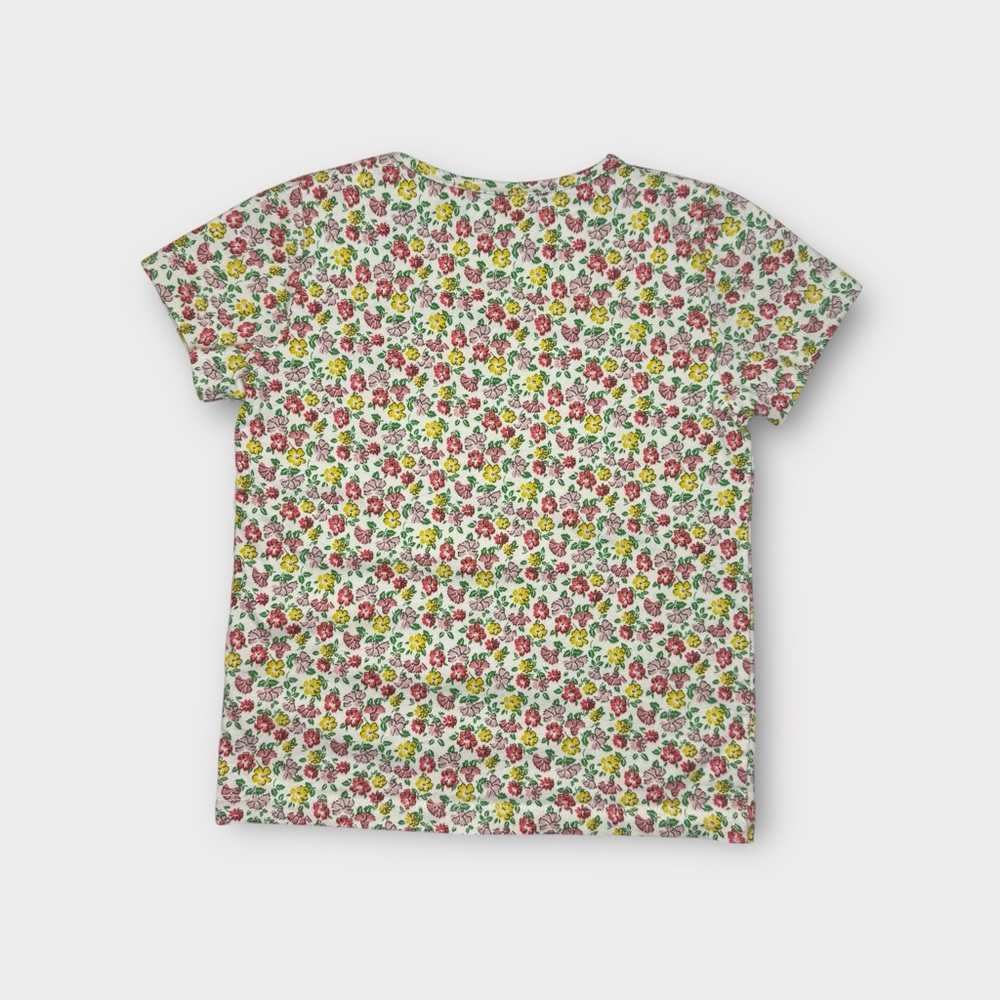 Mini Boden Floral Pattern One Love Text Shirt - Picture 4 of 4